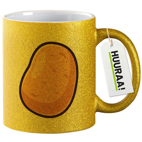 Glitzertasse kartoffel comic - kartoffel,