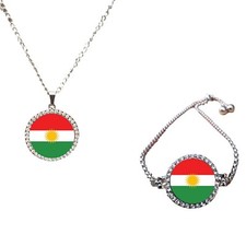 2er Set Kurdistan Silberfarben