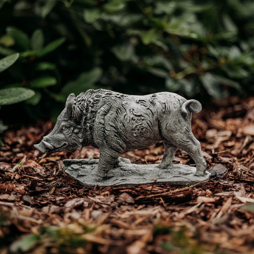 Wildschwein keiler steinfigur - keiler,