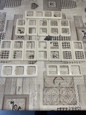 Berker Modul 2  2-fach Rahmen Cremeweiß 7 X Und  2 Fach Bush Jäger Cremeweis 5x