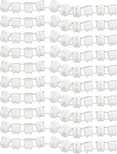 VARIERA Abdeckkappen weiß 100 Stück zum Verbergen von Borlöchern