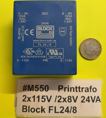 Block 2x115v 2x8v - 2x115v, /2x8v