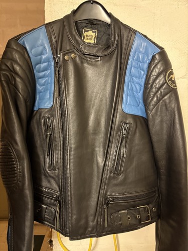 Vintage motorrad lederjacke - motorrad,