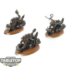 Orks - 3x Ork Warbiker Mob - teilweise bemalt