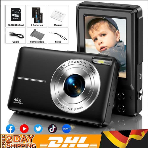 Digitalkamera 1080p 44mp 16x - digitalkamera,