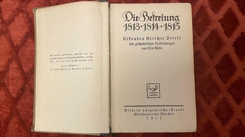 Die befreiung 1813 1814 1815 - die, -1814