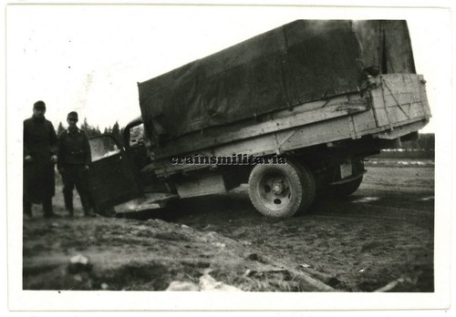 Orig foto unfall - unfall, lkw