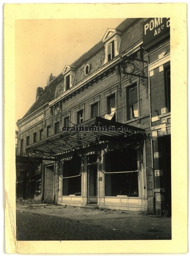 Orig foto zerstörtes hotel - orig.,