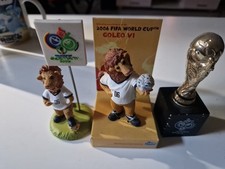 WM 2006 Merchandising  Mini Pokal auf Sockel, Goleo,Golro VI