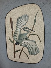 Wand-Relief "Reiher im Flug"