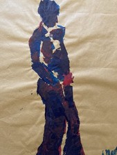 Bild Malerei Kraft Frau 1980