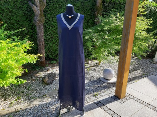 Exklusives leinen maxikleid - exklusives,