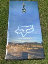 FOX Motocross Banner Enduro Motorrad Freestyle MX FMX für Werkstatt Garage Deko