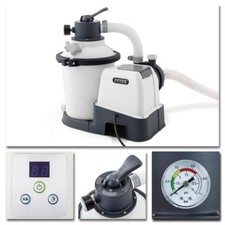 INTEX Sandfilter 3,5m³ Sandfilteranlage Swimming Pool Filterpumpe 32mm