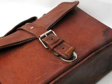 Vintage Schultertasche/Lehrertasche 60/70er Jahre, antikes Leder, schöne Patina
