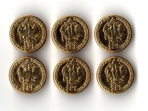 11mm gold österreich - 6x,