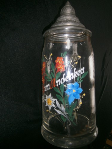 Alter glas krug mit - krug,