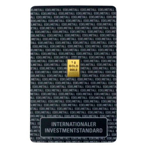 Goldbarren 999 - ,9, –