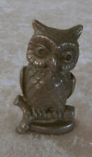 kleine schwere Zinnfigur, vermutlich Peltro Argentato 999 "Eule" - Neuwertig