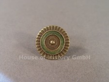 147861: SACHSEN Schirmmützen Kokarde für Offiziere aus Buntmetall weiß/grün/weiß