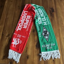 Borsussia Mönchengladbach Liverpool FC Schal Trikot in Freundschaft Vintage  