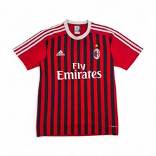Adidas AC Milan Trikot Herren S Schwarz Rot Vintage Jersey 2011/2012