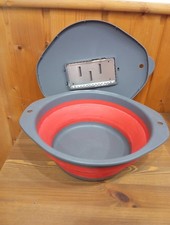 Faltschüssel mit Deckel und Hobel  für Salat Suppen Mikrowelle Camping Garten