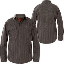 REBEL SPIRIT Hemd LSW111088 Charocal Grau Hemden