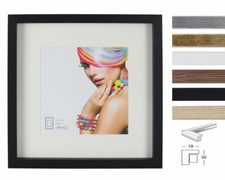 3D Objektrahmen Holz Bilderrahmen quadratisch Wanddeko Collage Poster Fot Rahmen