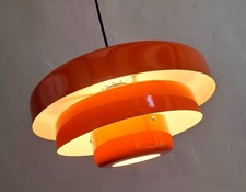 orange Pop Art 70er Jahre Design Pendelleuchte Hängelampe