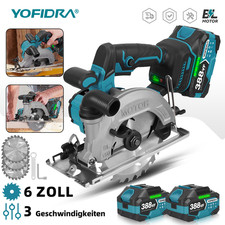 150mm Akku Handkreissäge Kabellos Säge Kreissäge Bürstenloser Für 18V Makita