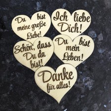 Herz Kühlschrankmagnet Holz