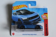 Hot Wheels, FORD MUSTANG  DARK HORSE, blau, Then and now, 10/10 von 2024