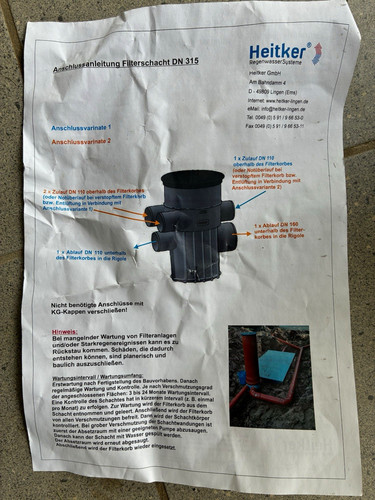 Heitker filterschacht 315 - heitker,