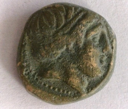 Alte griechische bronze münze - bronze,