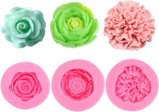 3 Stück Rosen Kerzenform