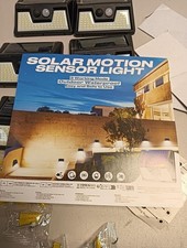 vighep Solarlampen für Außen mit Bewegungsmelder, 6 Stücke 3 Modi LED Superhelle