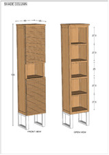 Hochschrank Shade 40x35x180cm