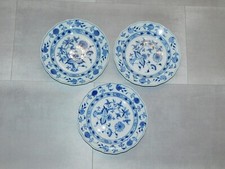 3 Stück Meissen Essteller "Zwiebelmuster" 2 Wahl! Nr.2- Knaufzeit