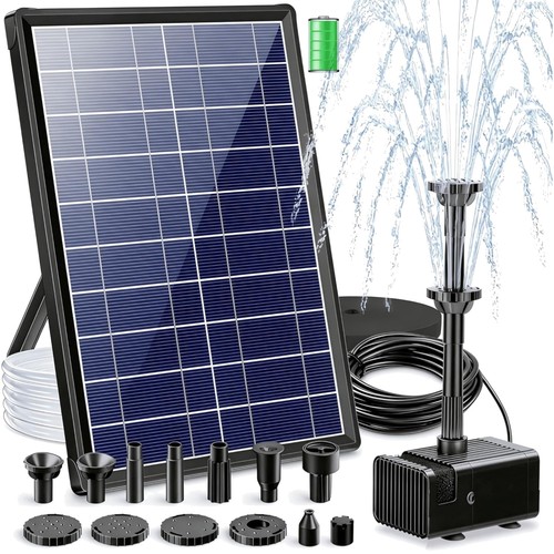 Solar springbrunnen 3600mah - solar, springbrunnen,