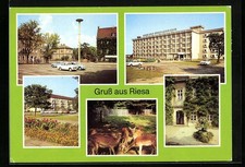 AK Riesa, Leninplatz, Haus der