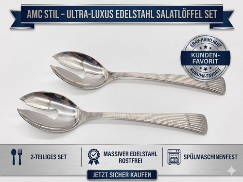 Luxus edelstahl salatlöffel - luxus,