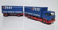 Wiking H0 1:87 LKW MAN F90 Plane/WECHSELPRITSCHEN Gliederzug Spedition 17111