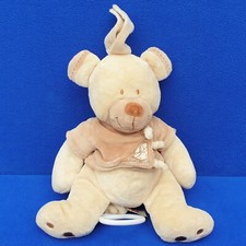 NICOTOY BÄR TEDDY STOFFTIER SPIELUHR 25 CM BEAR BRAUN LULLABY
