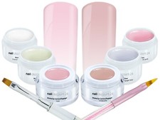 Baby Boomer 6x Farb UV Gel SET
