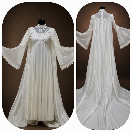Vintage 60s 70s ivory - ivory, wedding