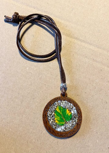 Kette anhänger blatt - kette,, anhänger,