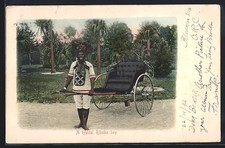 Rikscha-Boy vor einem