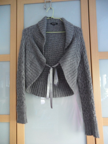Blazer bolero strickjacke - blazer,