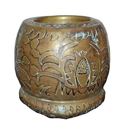 Antikes messing gefäß vase - antikes,